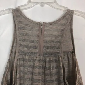 American Eagle Sleeveless Striped Metallic Swing Top Size Medium thumbnail 7