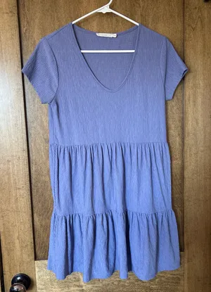 Lavender tee shirt dress thumbnail 1