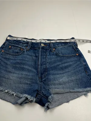 Denim Forum The Ex-Boyfriend High Rise Denim Cutoff Short Womens 25 Button-fly thumbnail 7