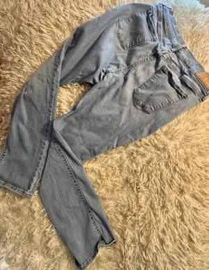 Levis 314 Shaping Straight Leg Jeans Light Wash Blue‎ Denim W30 L32 Mens 10M thumbnail 1