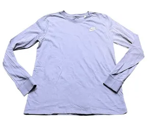 Nike The Nike Tee Women's S Slate Blue L/S Crew Neck Cotton Lightweight NWT thumbnail 1