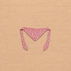 Motel Rocks Pink & Red Butterfly Bandana Top thumbnail 3
