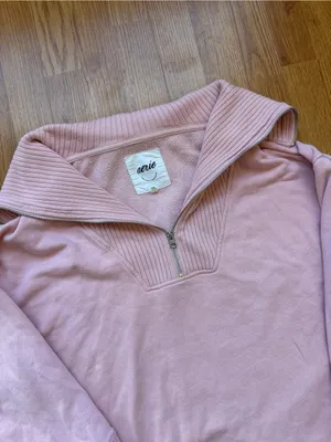 Aerie Down To Earth Quarter Zip Size Medium thumbnail 4