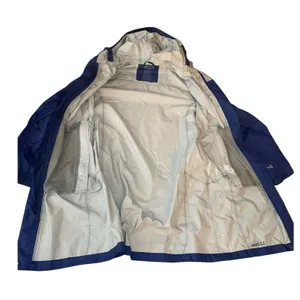 L.L. Bean Rain Jacket Women Blue TEK 2.5 Long‎ Parka Gorpcore 268313 Quiet Lux thumbnail 3