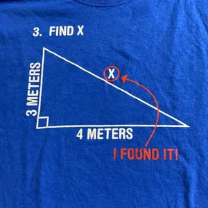 RETRO FIND X MATH GEOMETRY GRAPHIC TEE Blue thumbnail 3