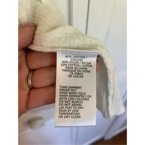Jana ribbed oatmeal long open cardigan size m White Size M thumbnail 4