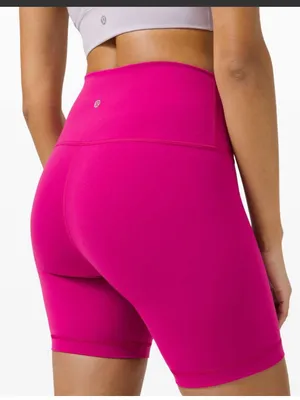 Lululemon Ripened Raspberry Wonder Train High Rise Shorts Size 4 thumbnail 2