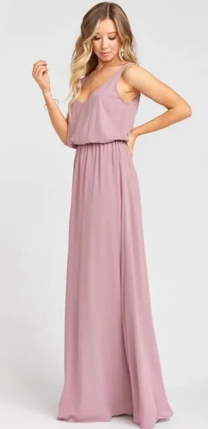 Show me Your Mumu SMYM Kendall maxi dress in antique rose NEW WOMENS XS thumbnail 1