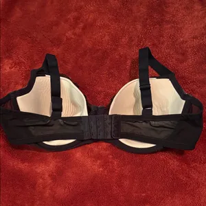 Paramour Black and Cream Lace Bra Size 38D thumbnail 5