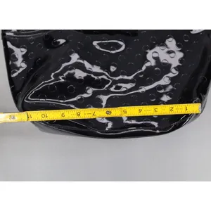 Kate Spade Sophie Camellia‎ Street Tote Bag Black Patent Leather Polka Dot Bow thumbnail 4