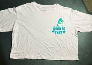 Care Bear Women's Y2K Size XL Pink Crop Top Soft T-Shirt thumbnail 1