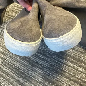 J/Slides Petra Over-the-Knee Sneaker Boots Gray Faux Suede Fall‎ Autumn Casual thumbnail 8