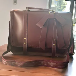 ECOSUSI PU Detachable Bow Big Briefcase Red thumbnail 1