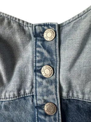 Gap Patchwork Denim Corset Top thumbnail 7