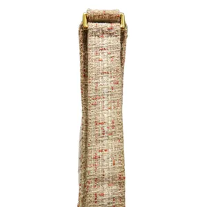 Charles & Keith Cream Tweed Asymmetrical Shoulder Bag thumbnail 5