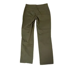 Gap Women Size‎ 10 Olive Green Straight Khaki Pants High Rise Zip Pockets Cotton thumbnail 10