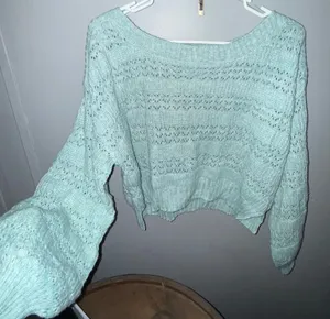 Pink Rose Cropped Sweater thumbnail 2