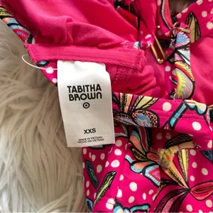 Tabitha Brown x Target Pink Floral One Piece Cutout Swimsuit Swim Suit XXS new thumbnail 10