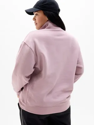 New Athleta S Forever Fleece 1/4 Zip Sweatshirt Blush Pink Small Regular thumbnail 5
