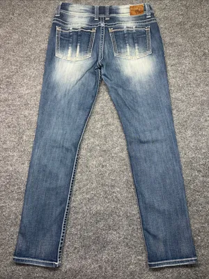 BKE Payton Ankle Skinny Mid-Rise Women's Faded Blue Jeans thumbnail 2