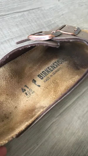 Birkenstock Arizona Sandals Brown Leather Buckle Comfort Size 40 thumbnail 12