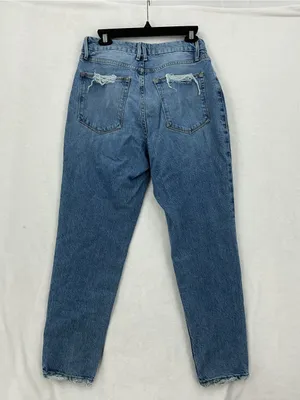 Good American Light Blue High-Rise Straight Leg Jeans 994 thumbnail 6