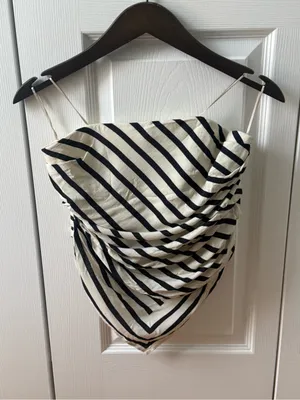 Zara Striped Bandana Tube Top thumbnail 2