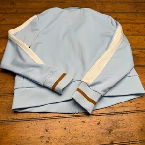 Wild‎ Fable Women's Blue White Track Jacket Full Zip Athletic Retro Size L thumbnail 6