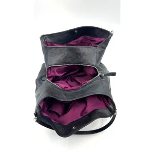 Coach Madison Op Art Sateen Phoebe Shoulder Bag Black Jacquard thumbnail 6