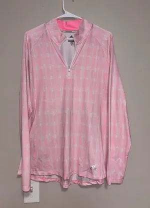 Adidas Golf Women’s Quarter-Zip pink thumbnail 1