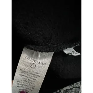 DRAFT Talentless Vote Hoodie Black 100% Cotton Fleece Graphic Pullover XS thumbnail 7