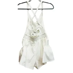 Free People Movement Get Your Flirt On Shortsie‎ One Piece Jumper White XS thumbnail 4