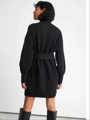 NWT & Other Stories Belted Knit Sweater Dress thumbnail 3