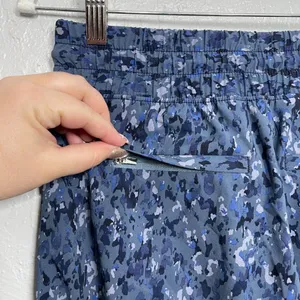Athleta Women 2 Blue Avenue Printed Wide Leg Crop Pants Lightweight Athleisure thumbnail 8