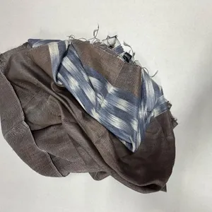 Unisex Silk Scarf With Thin Fringes‎ 68" x 25" - NEW in Bag. thumbnail 5