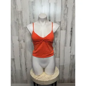 Derek heart orange blouse tank top thumbnail 2