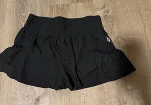 Free People Movement Get You Flirt On Shorts Black thumbnail 1