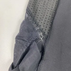 Lululemon Pants Womens 6 Navy Crop Leggings Mesh Lattice Hem Striped‎ Waist thumbnail 2