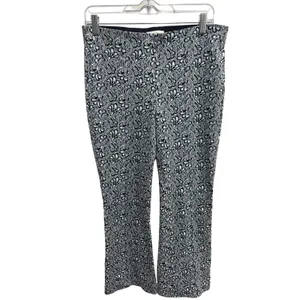 Maeve The Margot Kick Flare Cropped Pants Women’s Small Blue Floral Paisley thumbnail 2