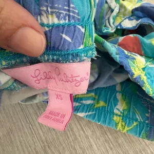 Lilly Pulitzer Katia Shorts Purrfect Pull On Shorts Rayon Bright Print Size XS thumbnail 5
