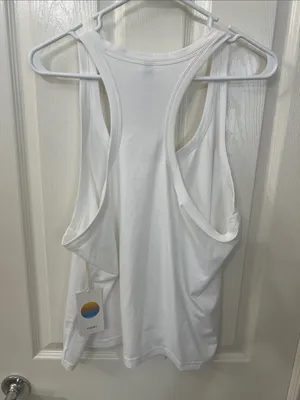 Vuori White Lux  Racerback Tank Top thumbnail 4