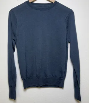 Muji Women 100% Merino Wool Sweater Medium‎ Minimalist Luxury Preppy Heritage thumbnail 1