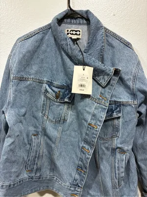 Light Denim Asymmetrical Jean Jacket - Women thumbnail 3
