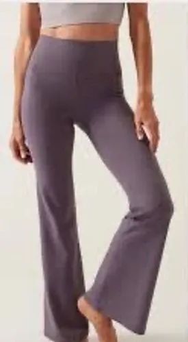 Athleta Salutation Stash Flare Pant‎ Mauve Purple XXS High Rise Powervita Yoga thumbnail 1