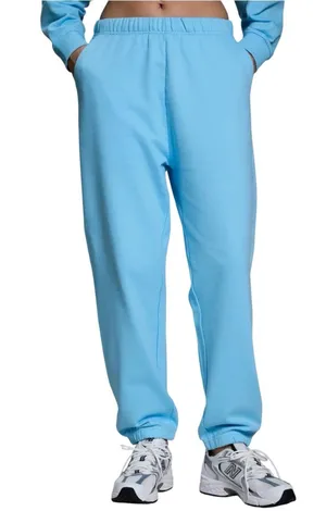 Year of Ours Womens Size XS S Baby Blue Pull On Elastic Waist Sweatpants Joggers thumbnail 1