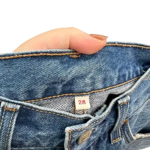 Levi's Deconstructed‎ Mini Skirt Medium Wash Denim Jean Size 28 thumbnail 9
