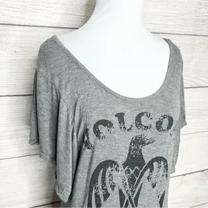 Volcom Nation Gray & Black Flutter Sleeve Skate T-shirt Women’s Size Medium thumbnail 7