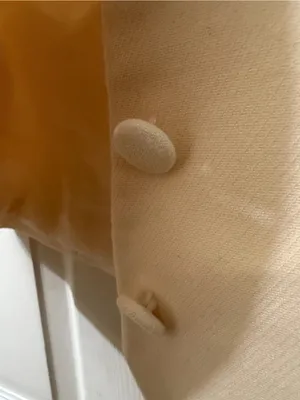 Zara Button Down Front Ivory Blazer Vest(Size XS) thumbnail 4