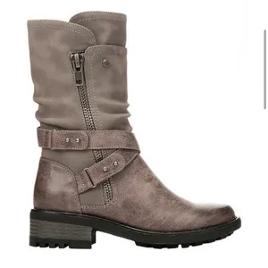 Carlos by Carlos Santana Sawyer Mole Moto Boots Taupe Women’s Size 8.5M thumbnail 5