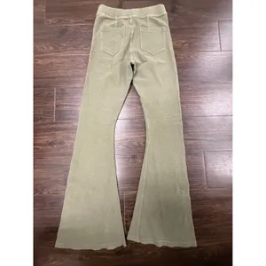 OFFLINE by Aerie Olive Green High-Waisted Flare Leggings Size Medium thumbnail 3